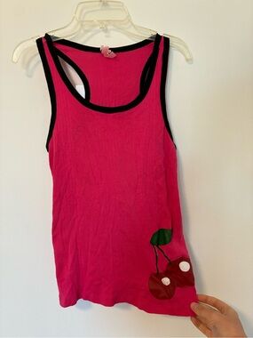 Emo y2k cherry tank top